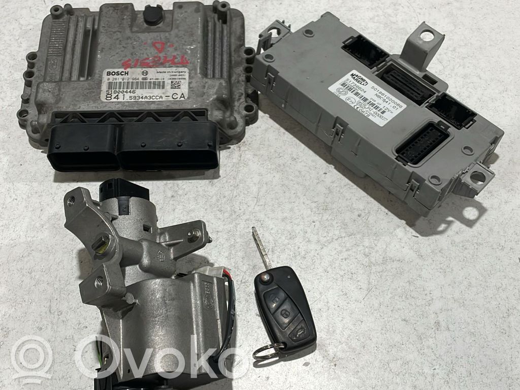 Lancia Thesis Komputer / Sterownik ECU i komplet kluczy 