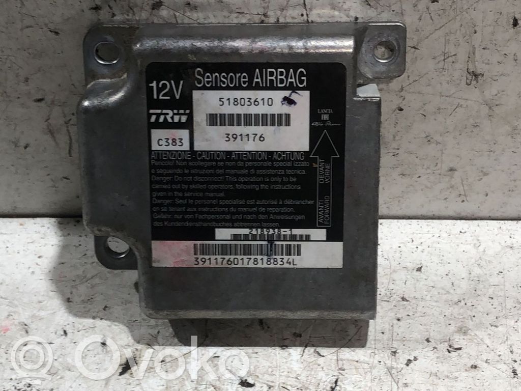 Fiat Panda II Centralina/modulo airbag 