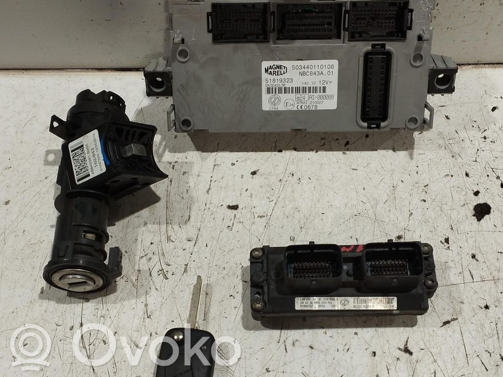 Lancia Ypsilon Engine ECU kit and lock set 