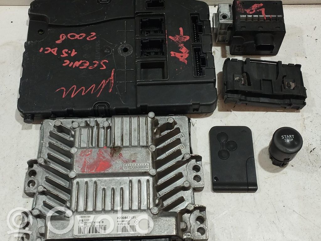 Renault Scenic II - Grand scenic II Kit centralina motore ECU e serratura