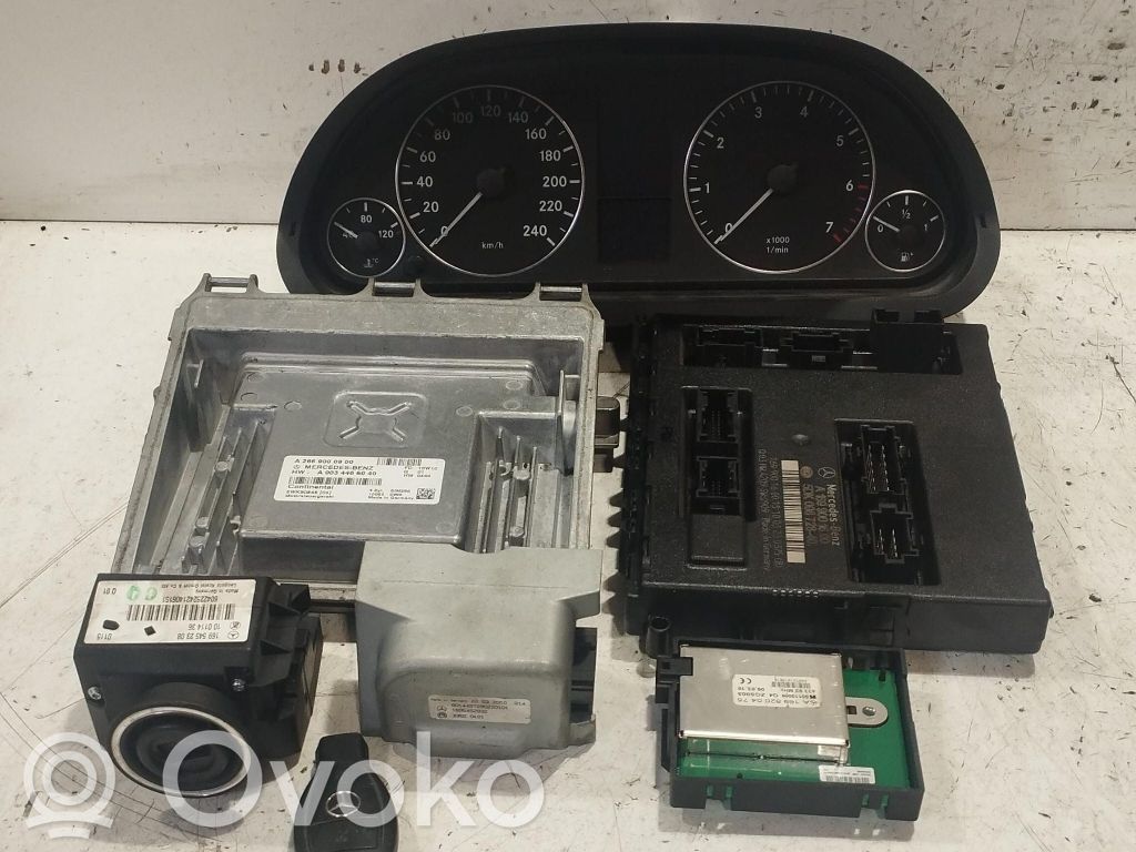 Mercedes-Benz A W169 Kit cu ECU motor și set închidere uși 