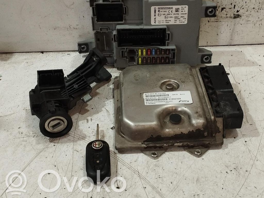 Alfa Romeo Mito Kit centralina motore ECU e serratura
