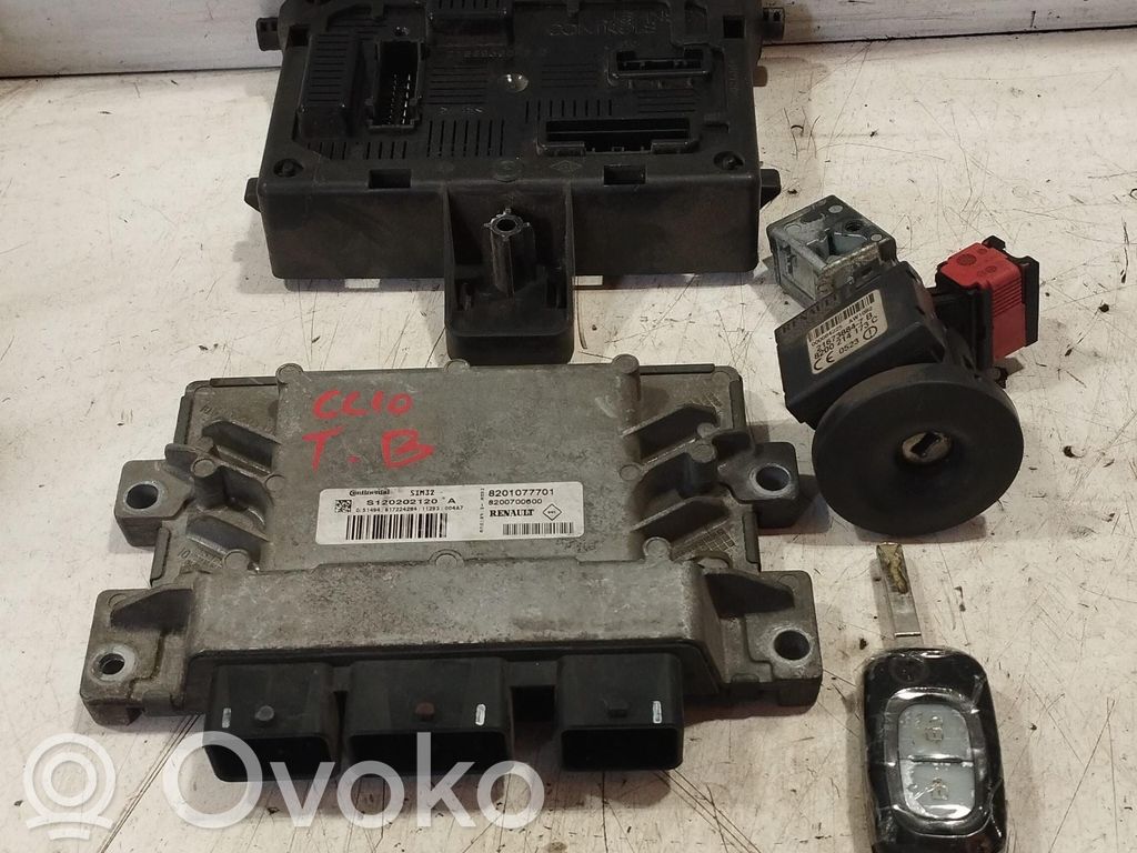 Renault Clio III Kit centralina motore ECU e serratura