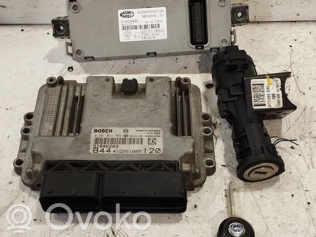 Kit centralina motore ECU e serratura   0281014569,0281014569