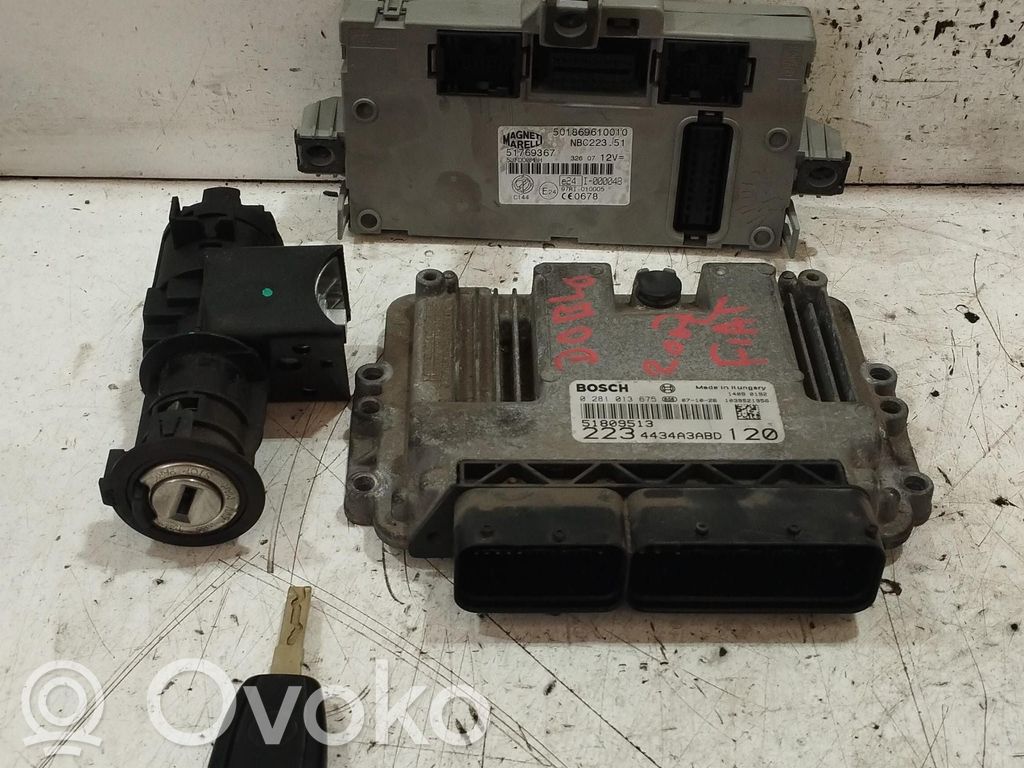 Fiat Doblo Engine ECU kit and lock set 