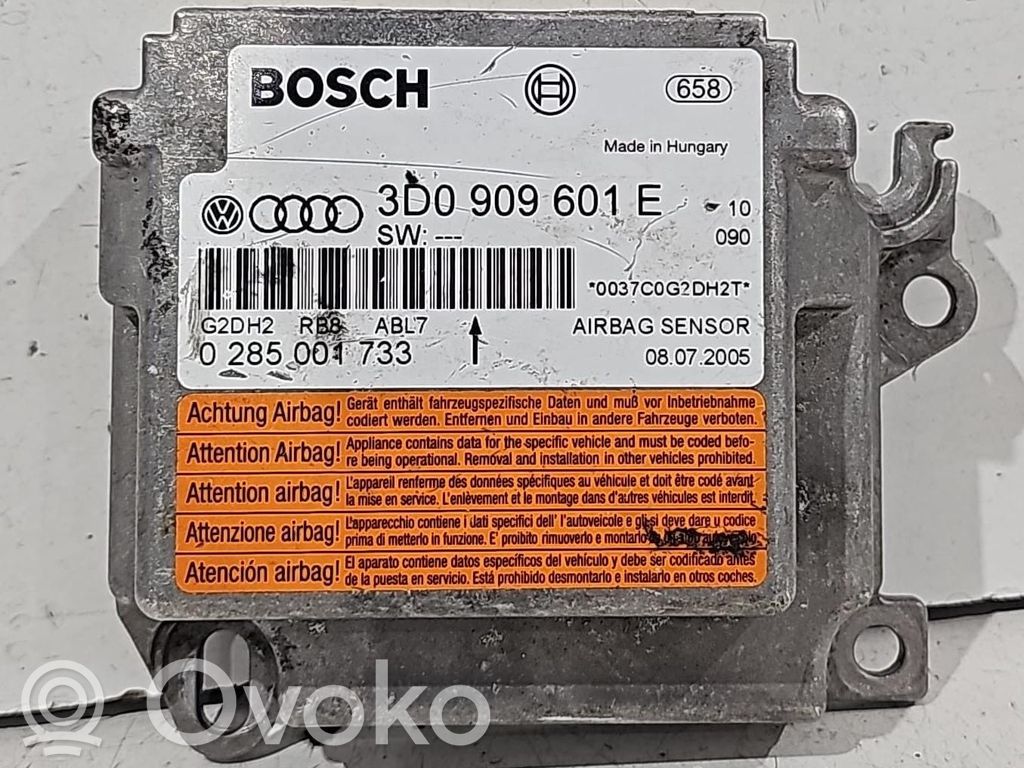 Module de contrôle airbag   3D0909601E,3D0909601E