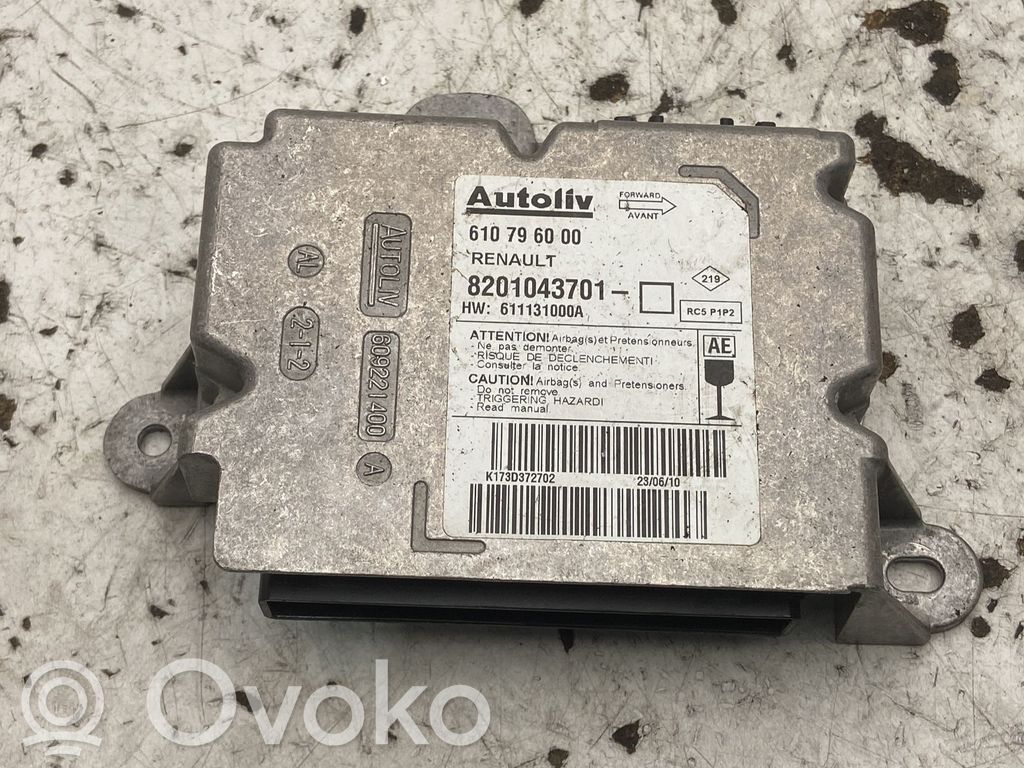 Renault Clio III Centralina/modulo airbag 