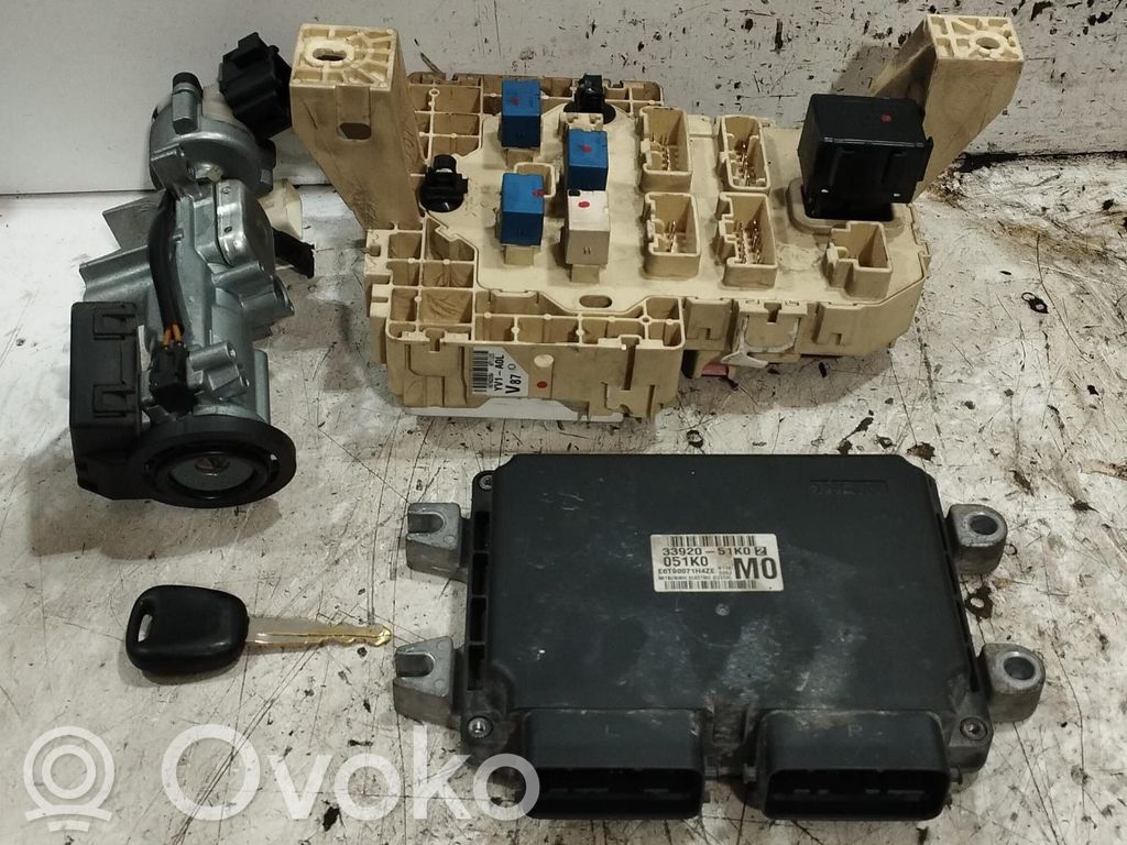 Opel Agila B Engine ECU kit and lock set 