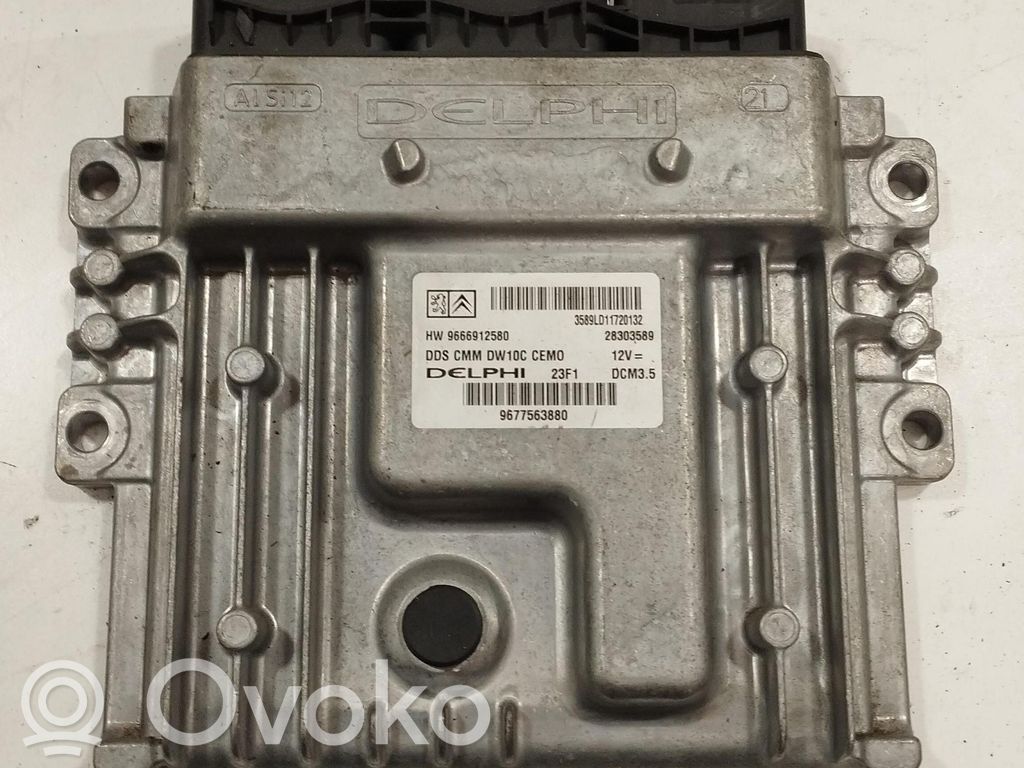 Citroen C5 Engine ECU kit and lock set 