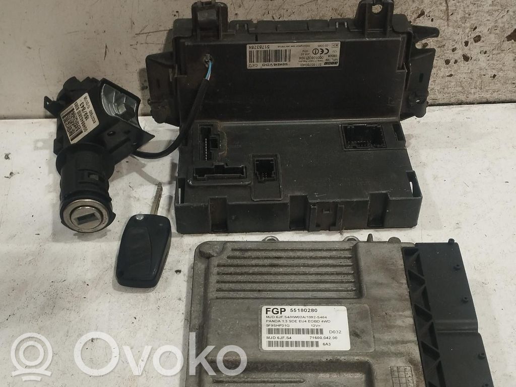 Fiat Panda II Kit cu ECU motor și set închidere uși 