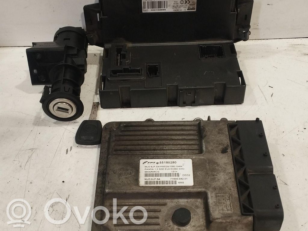 Fiat Panda II Kit centralina motore ECU e serratura 