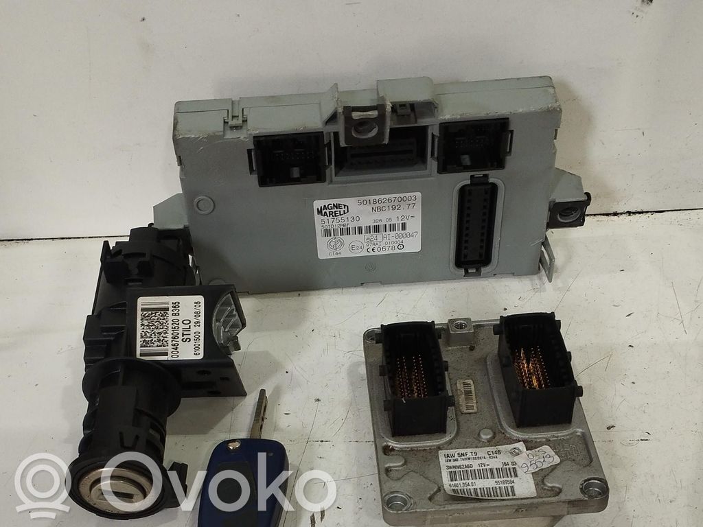 Fiat Stilo Engine ECU kit and lock set 