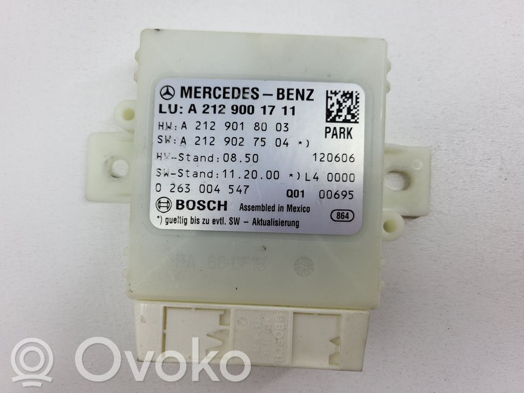 Mercedes-Benz E W212 Sterownik / Moduł parkowania PDC 