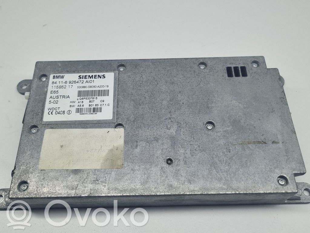 BMW 7 E65 E66 Telefono valdymo blokas 