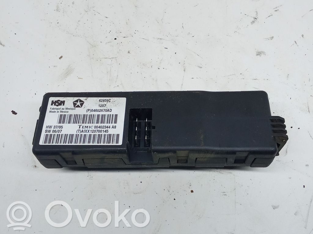 Module de commande de siège   P04602670AD