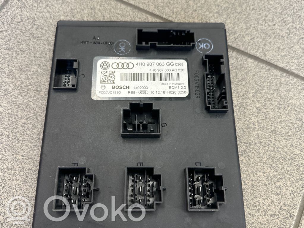 Audi A6 S6 C7 4G Modulo di controllo del corpo centrale 