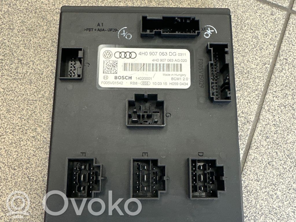 Audi A6 S6 C7 4G Moduł / Sterownik komfortu 