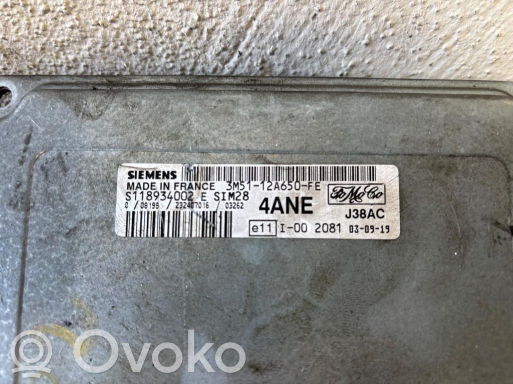 Ford Focus C-MAX Engine control unit/module ECU 