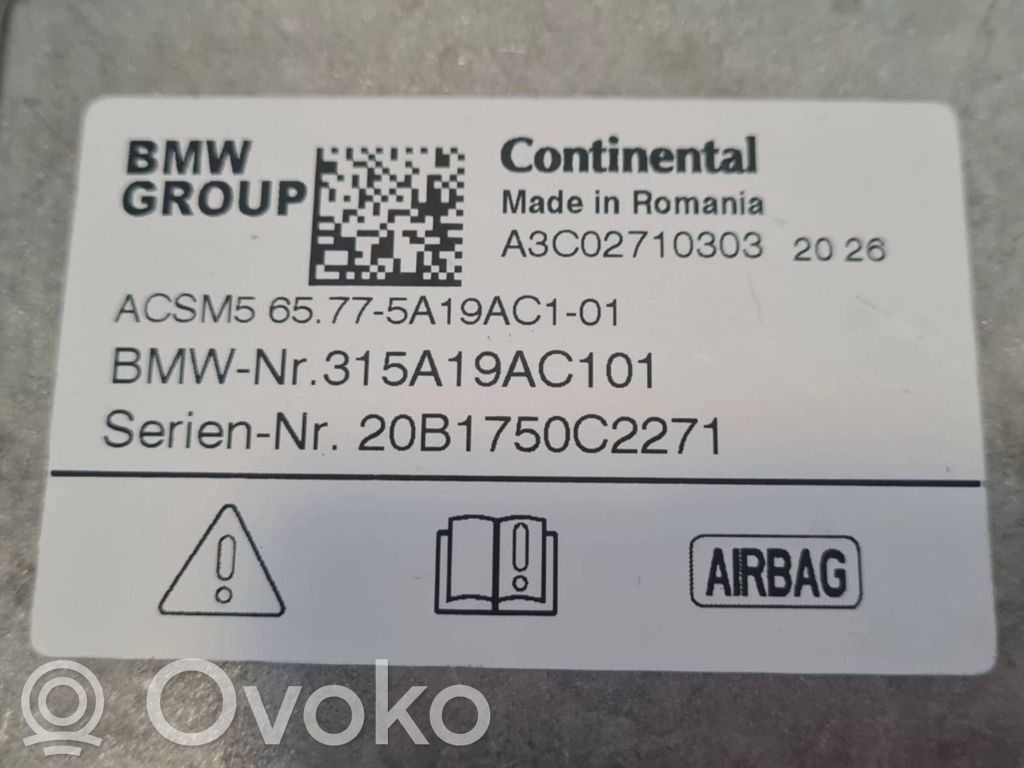 BMW 5 G30 G31 G38 Poduszki powietrzne Airbag / Komplet 