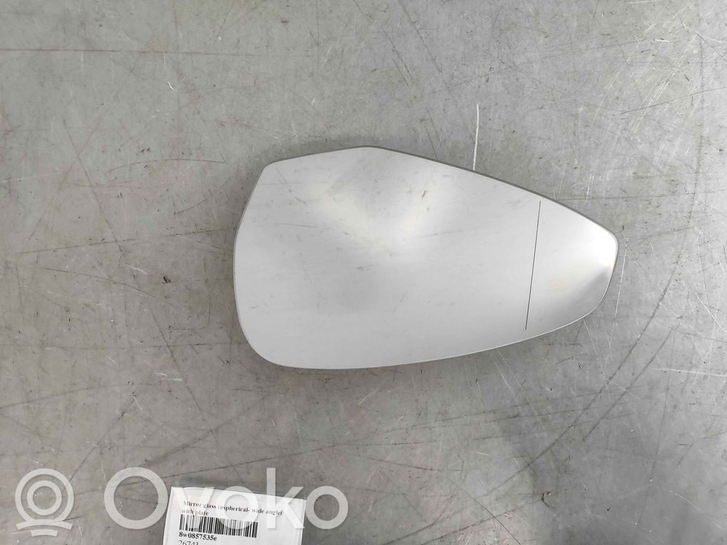Audi A4 S4 B9 8W Vidrio del espejo lateral 