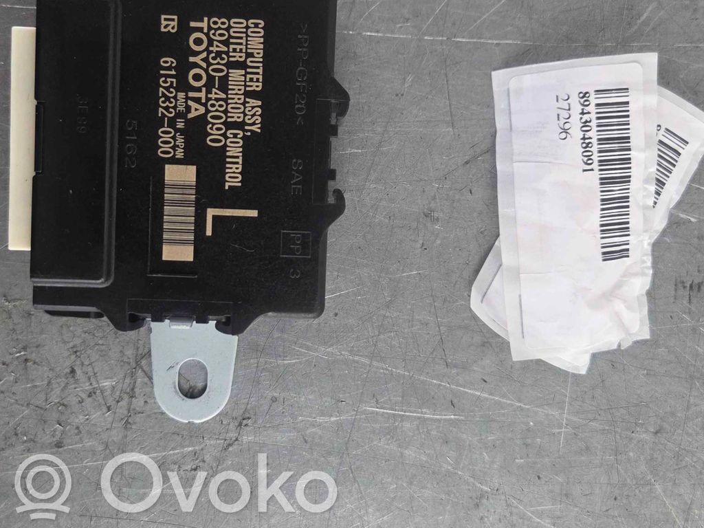 Lexus RX 450H Módulo de control del espejo lateral 