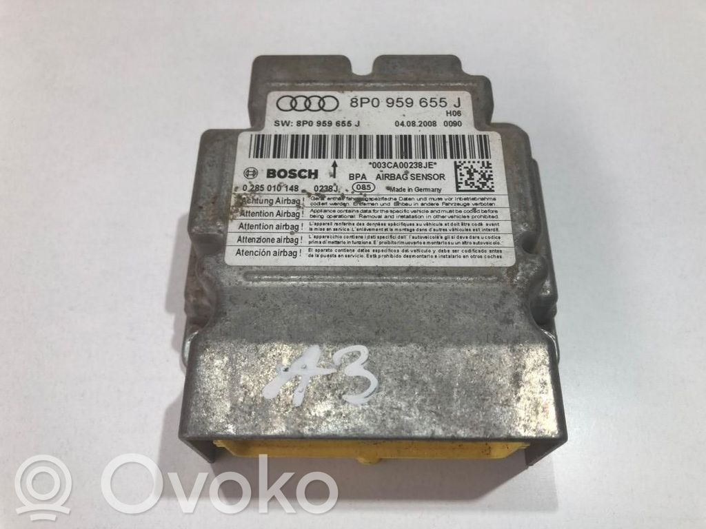 Audi A3 S3 8P Airbag control unit/module 