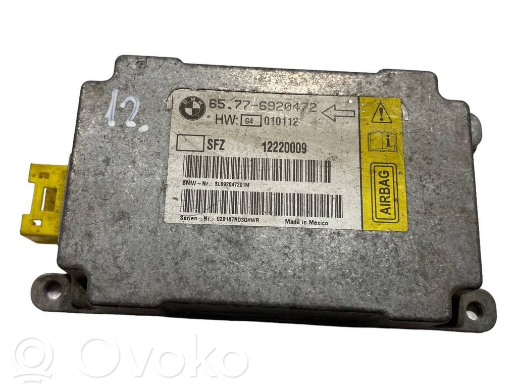 Airbag control unit/module   6920472,65776920472,12220009