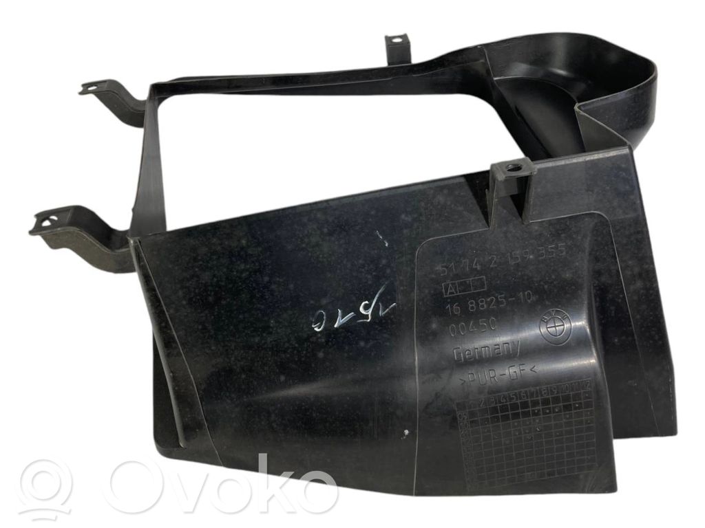 BMW X6 E71 Intercooler air guide/duct channel 