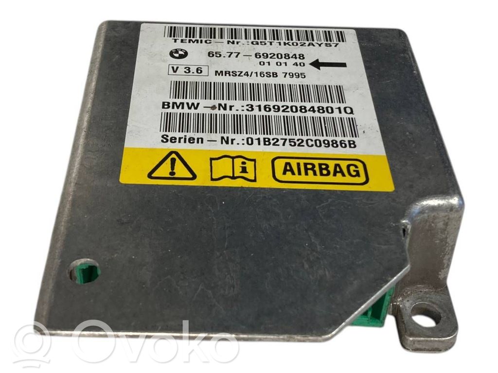 Unidad de control/módulo del Airbag   6920848,65776920848