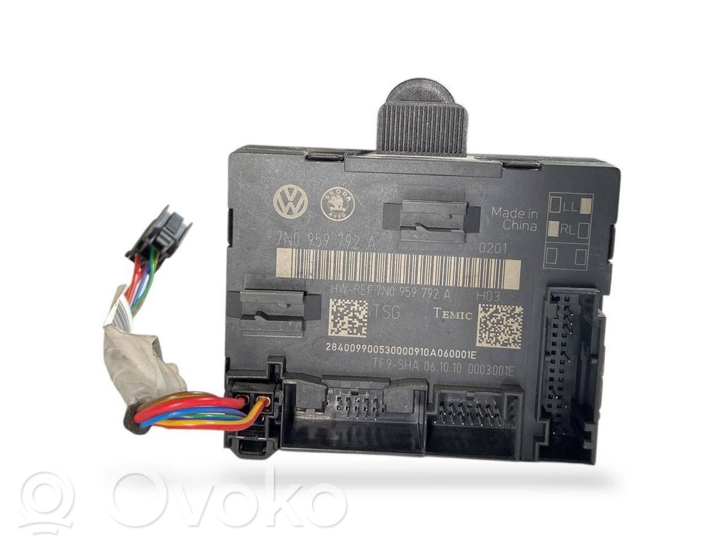 Door control unit/module   7N0959792A,3T0971387