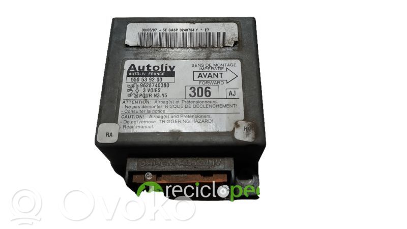 Unidad de control/módulo del Airbag   9628740380