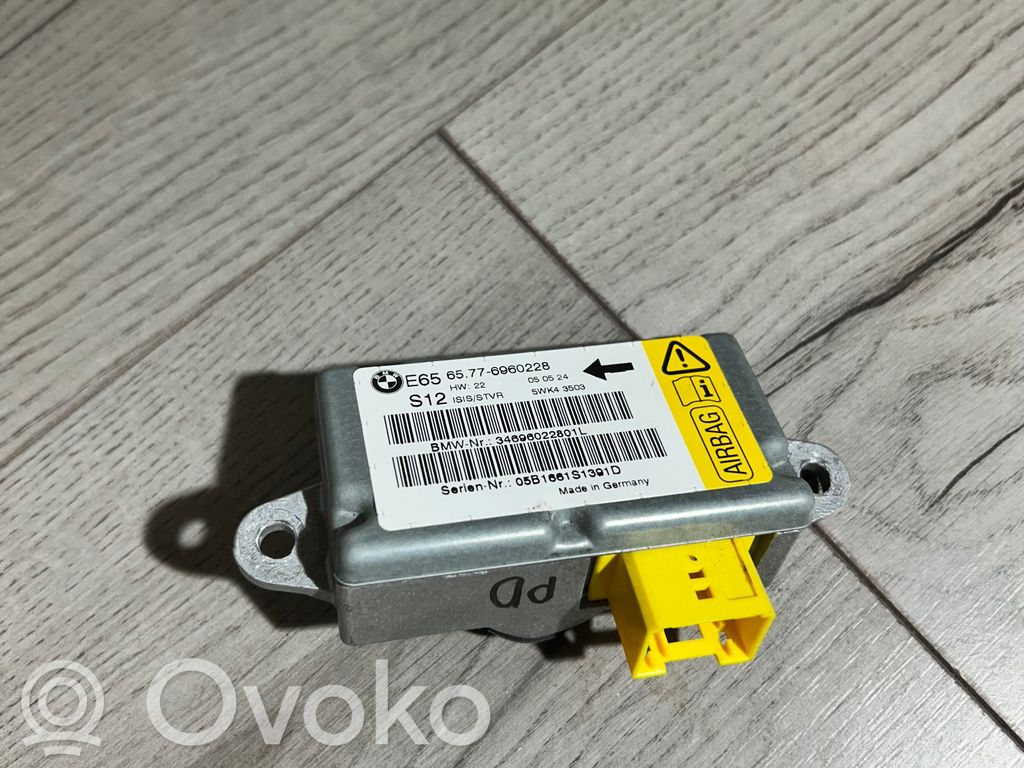 BMW 7 E65 E66 Sensor impacto/accidente para activar Airbag 