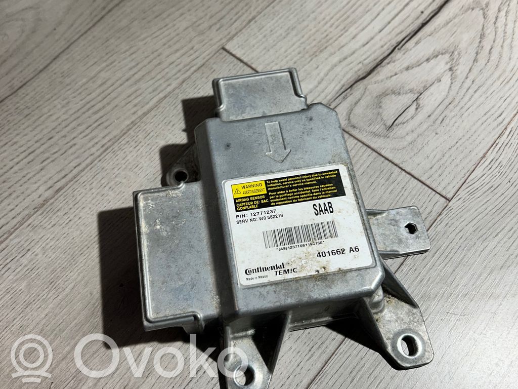 Unidad de control/módulo del Airbag   12771237,401662A6