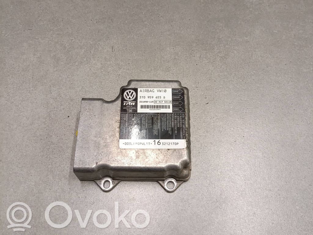 Airbag control unit/module   3T0959655D,22H17S2118,221098119,3212170P