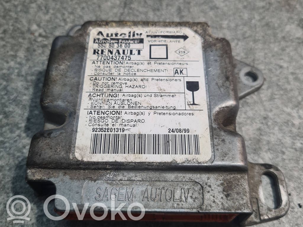 Renault Megane I Airbag control unit/module 