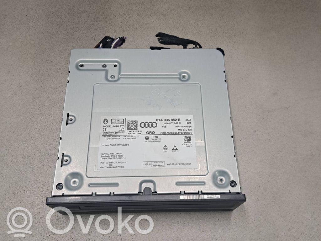 Audi A3 S3 8V CD/DVD-vaihdin 