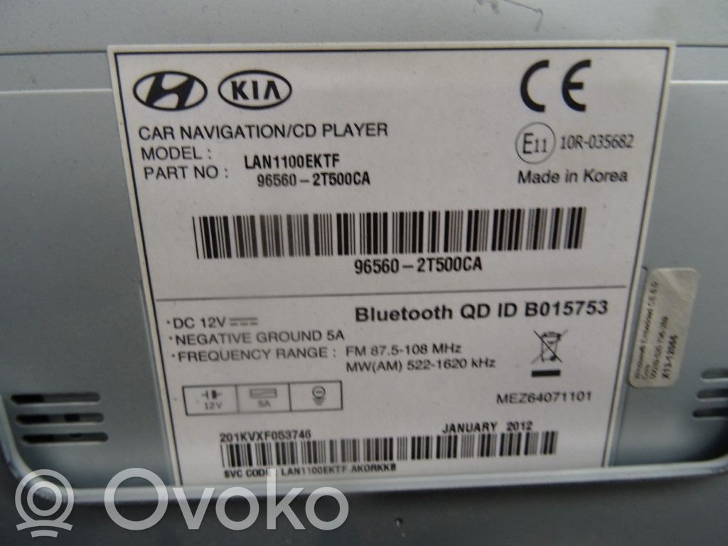 Unité / module navigation GPS   965602T500,N003042
