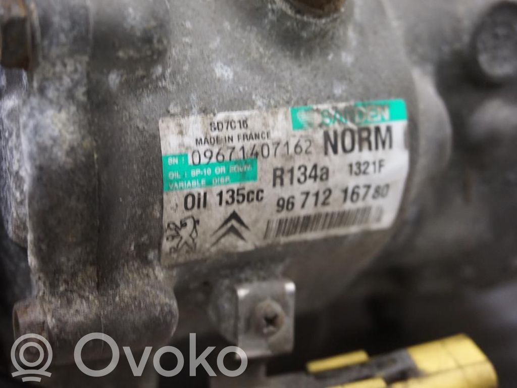 Peugeot 508 Kompresor / Sprężarka klimatyzacji A/C 