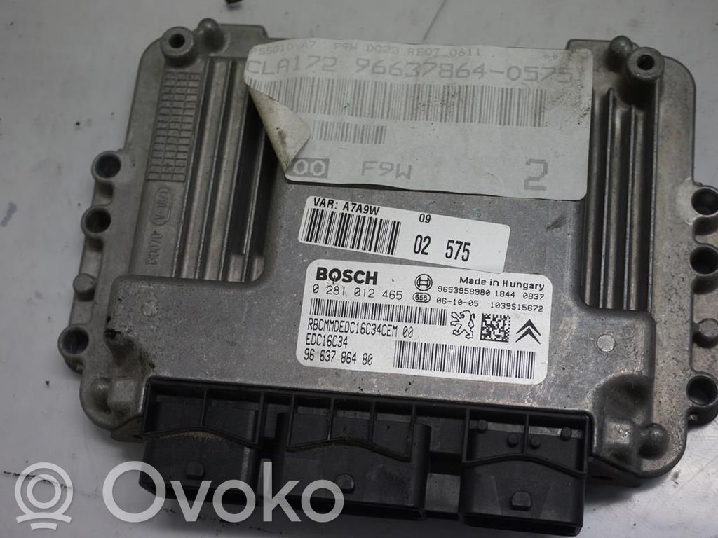 Peugeot 207 Injection control unit/module 