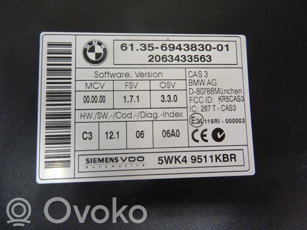 BMW 3 E90 E91 Inne komputery / moduły / sterowniki 
