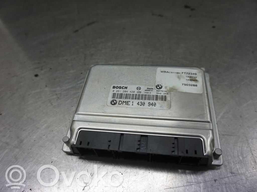 BMW 3 E36 Įpurškimo valdymo blokas 