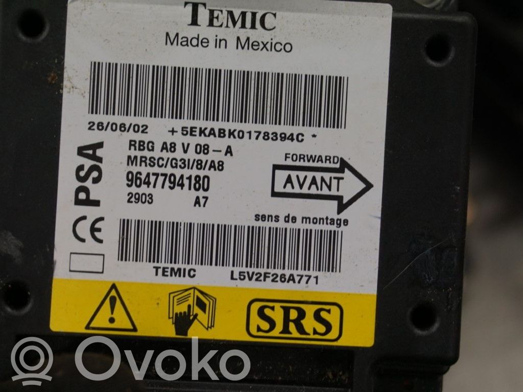 Citroen C3 Airbag control unit/module 