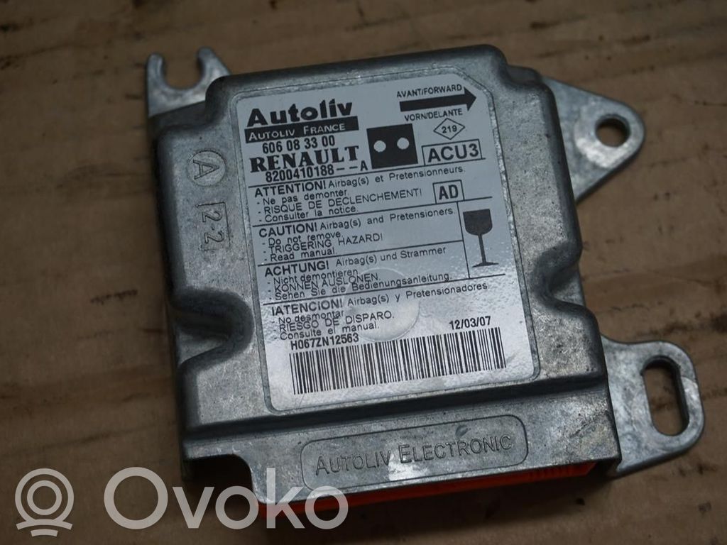 Nissan Kubistar Unitate/modul de comandă airbaguri 