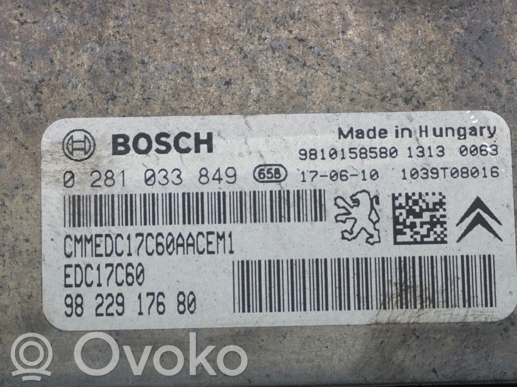 Peugeot 3008 II Injection control unit/module 