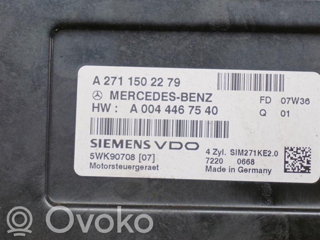 Mercedes-Benz C W204 Centralina/modulo motore iniezione 