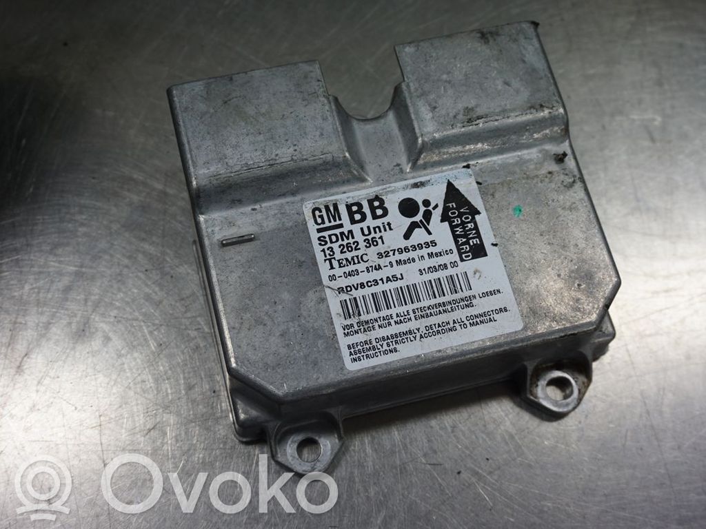 Sterownik / Moduł Airbag   13262361,N036880,327963935