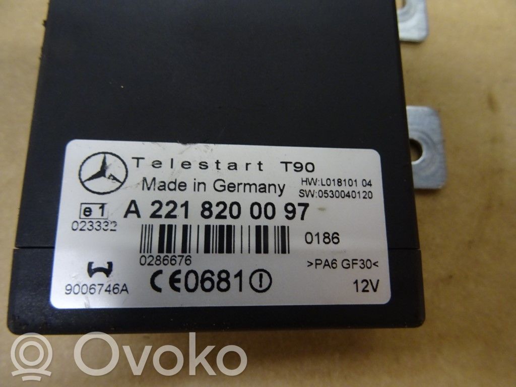 Mercedes-Benz E W211 Unitate/modul control încălzire auxiliară 