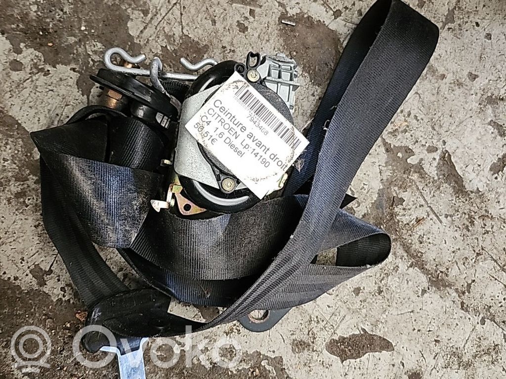 Citroen C4 I Cinturón delantero 