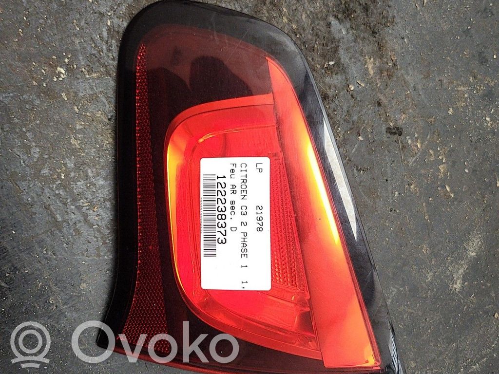 Citroen C3 Takaluukun takavalot 