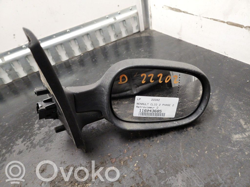 Renault Clio II Manualne lusterko boczne drzwi przednich 